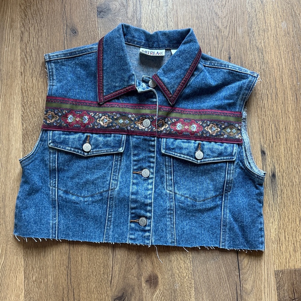Vintage Bill Blass denim vest